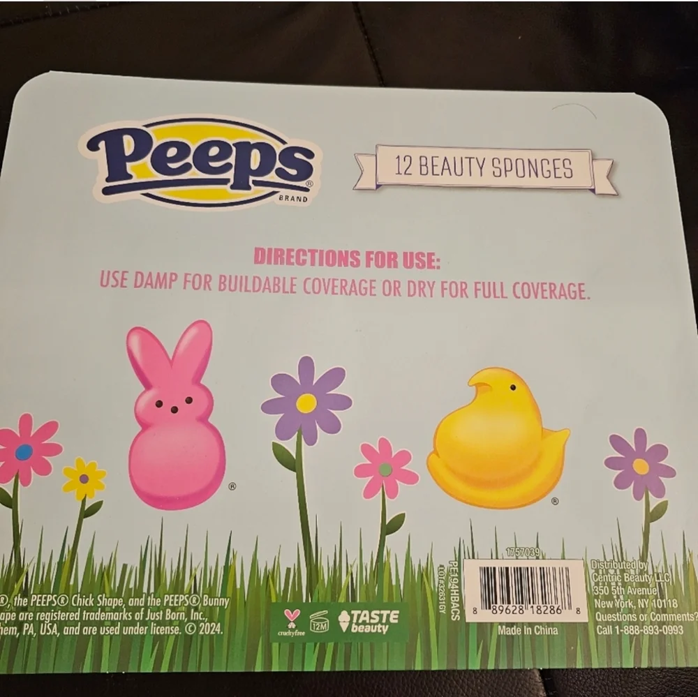 Peeps 12 Piece Make Up Beauty Sponges Use Damp/Dry Buildable Or Full Cov…